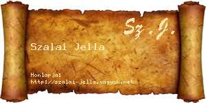 Szalai Jella névjegykártya